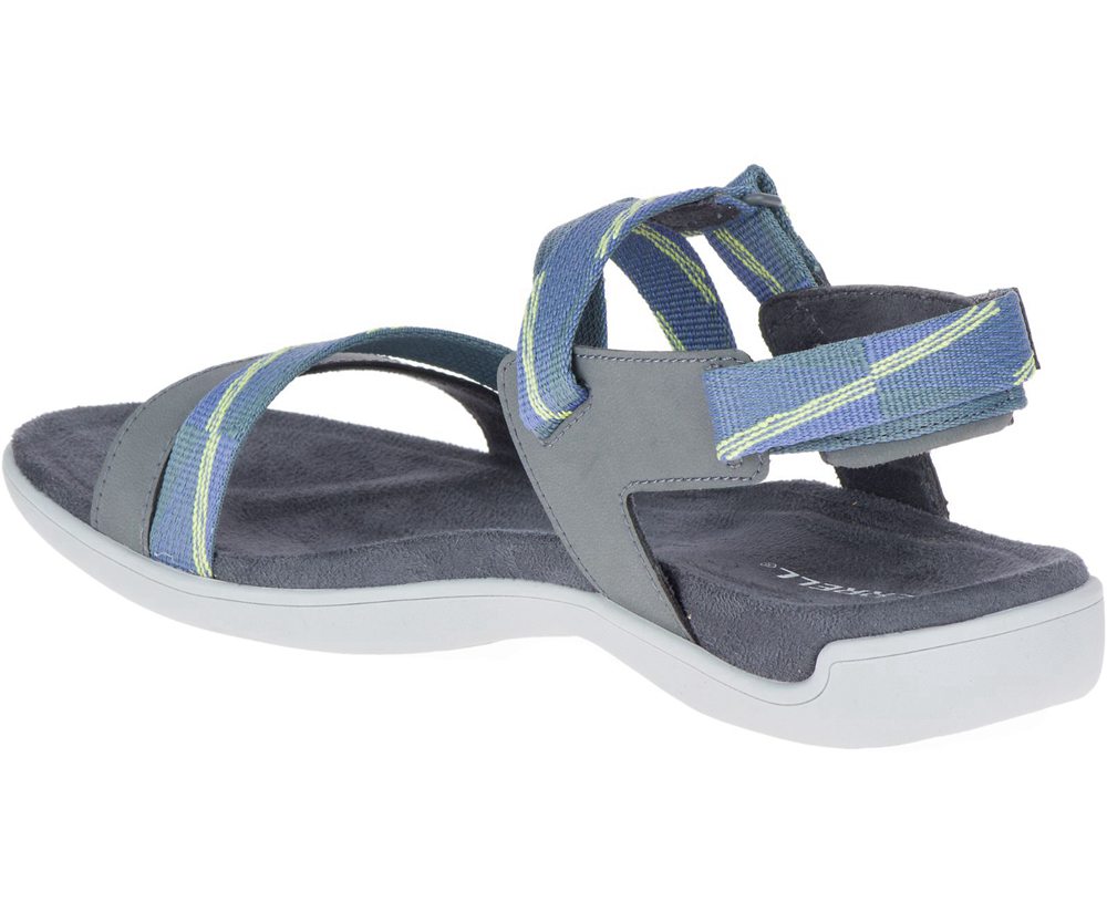 Merrell Sandaler Dame - District Mendi Backstrap - Grå/Blå - CPB986430